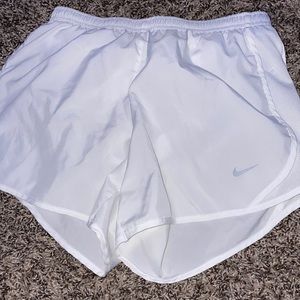 white nike shorts